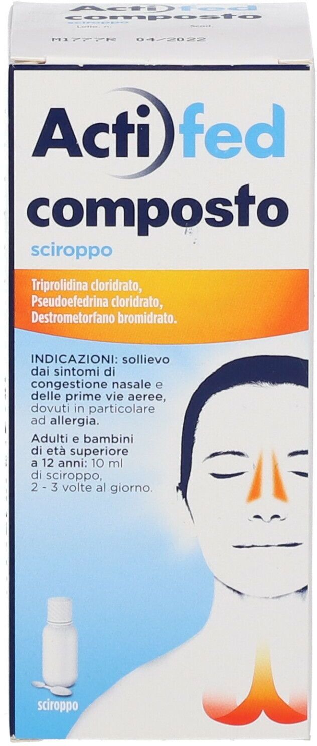 Johnson & Johnson Actifed Composto Sciroppo, 100 ml