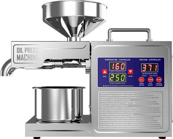 Ölpresse Maschine - B03S Kaltpresse - Automatisches Haushaltsgerät - Für Leinsamen Und Erdnüsse - 220V EU Stecker - Farbe B03S