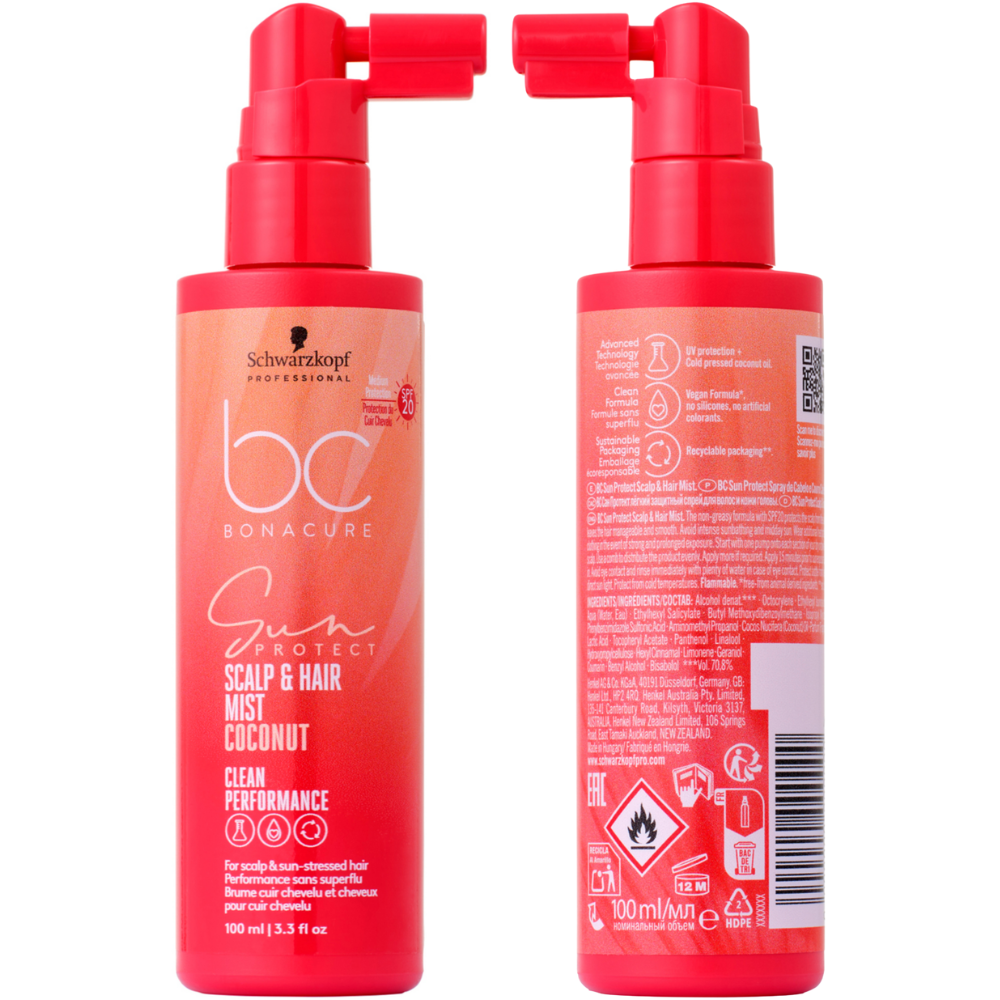 Schwarzkopf BONACURE Sun Protect Scalp and Hair Mist SPF20 100mL SPF20