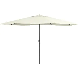 Helloshop26 - Sonnenschirm für den Außenbereich mit Metallstange 400 cm sandweiß 02_0008263