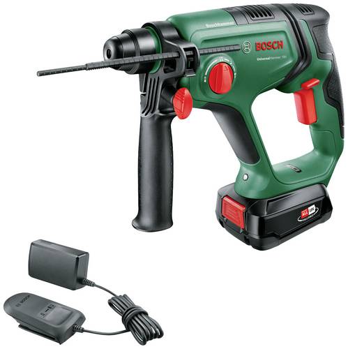 Bosch Home and Garden Universal Hammer -Akku-Bohrhammer 18V 2.5Ah Li-Ion inkl. Akku, inkl. Ladegerät, inkl. Koffer