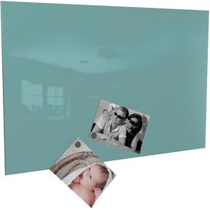 Colours-Manufaktur Magnettafel RAL 6027, 80 x 50cm, beidseitig beschichtet, türkis glänzend