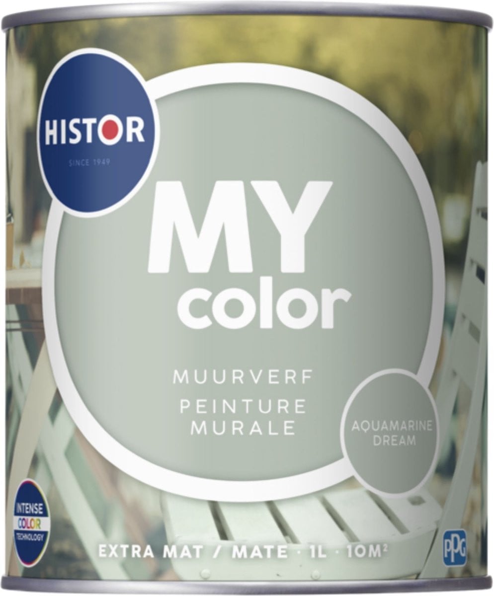 Histor MY Color Muurverf Aquamarine Dream - Lichtgroen - 1L