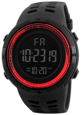 Youfap Market Men Digital Sports Watch LED Military Waterproof Wristwatch For Teens & Kids red