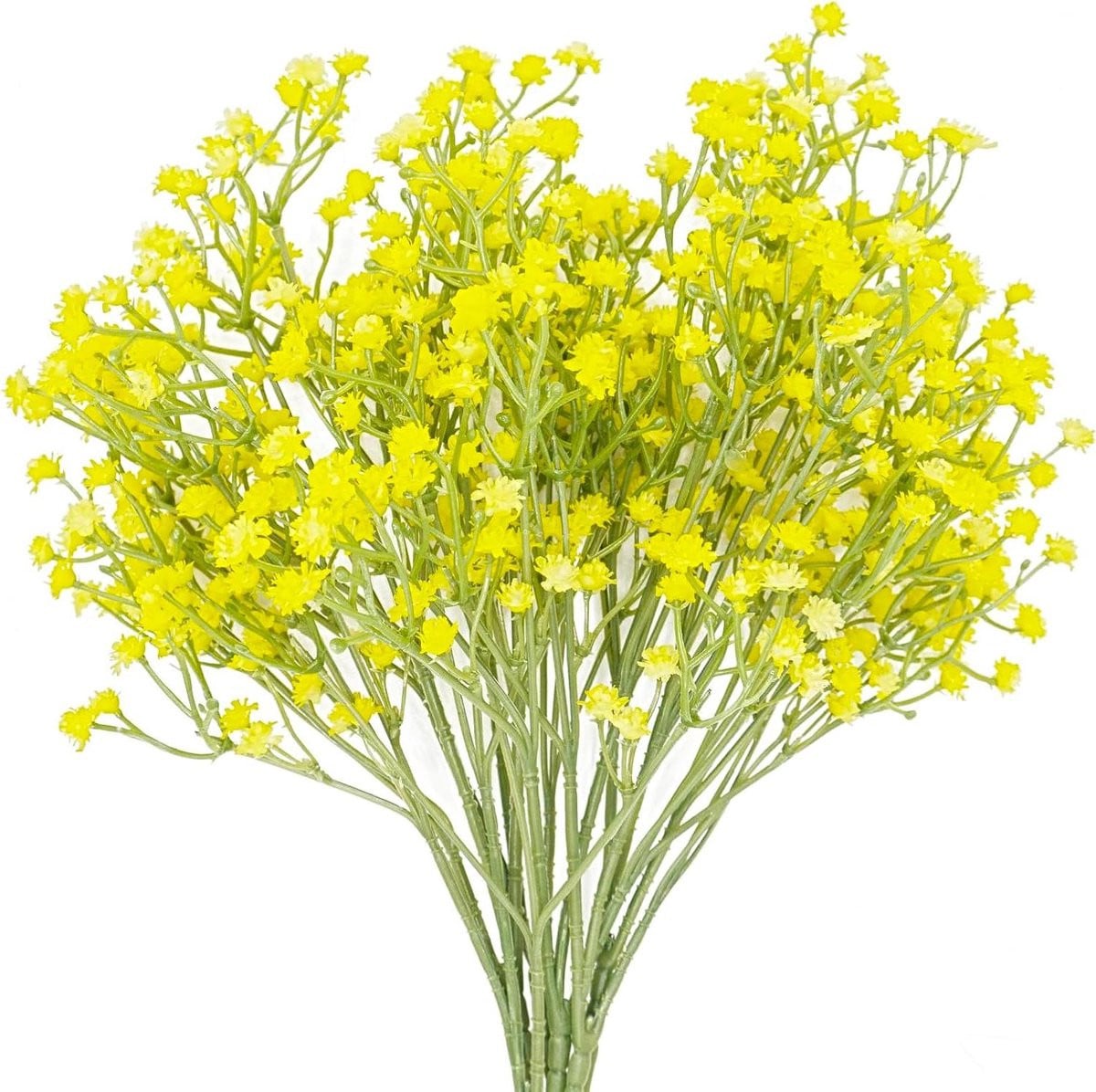 Gele Babys Adem Kunstbloemen - Real Touch Nep Bloemen Boeket voor Bruiloft Decoratie - 50,5 cm - Geel