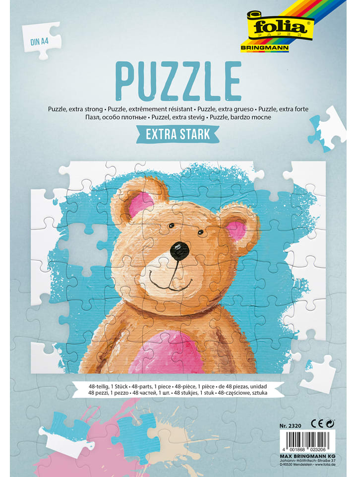 folia PAPER 48tlg. Puzzle "Blanko" - ab 3 Jahren - onesize