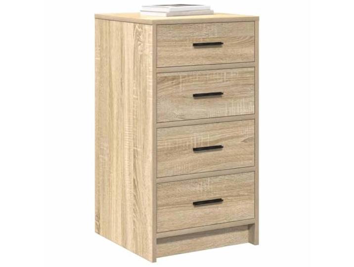 KTHLBRH Sideboard Eiche Sonoma 40 x 41 x 75 cm Holz mehrschichtig Mit Schubladen, einfach zu montieren, langlebig, multifunktional für Wohnzimmer