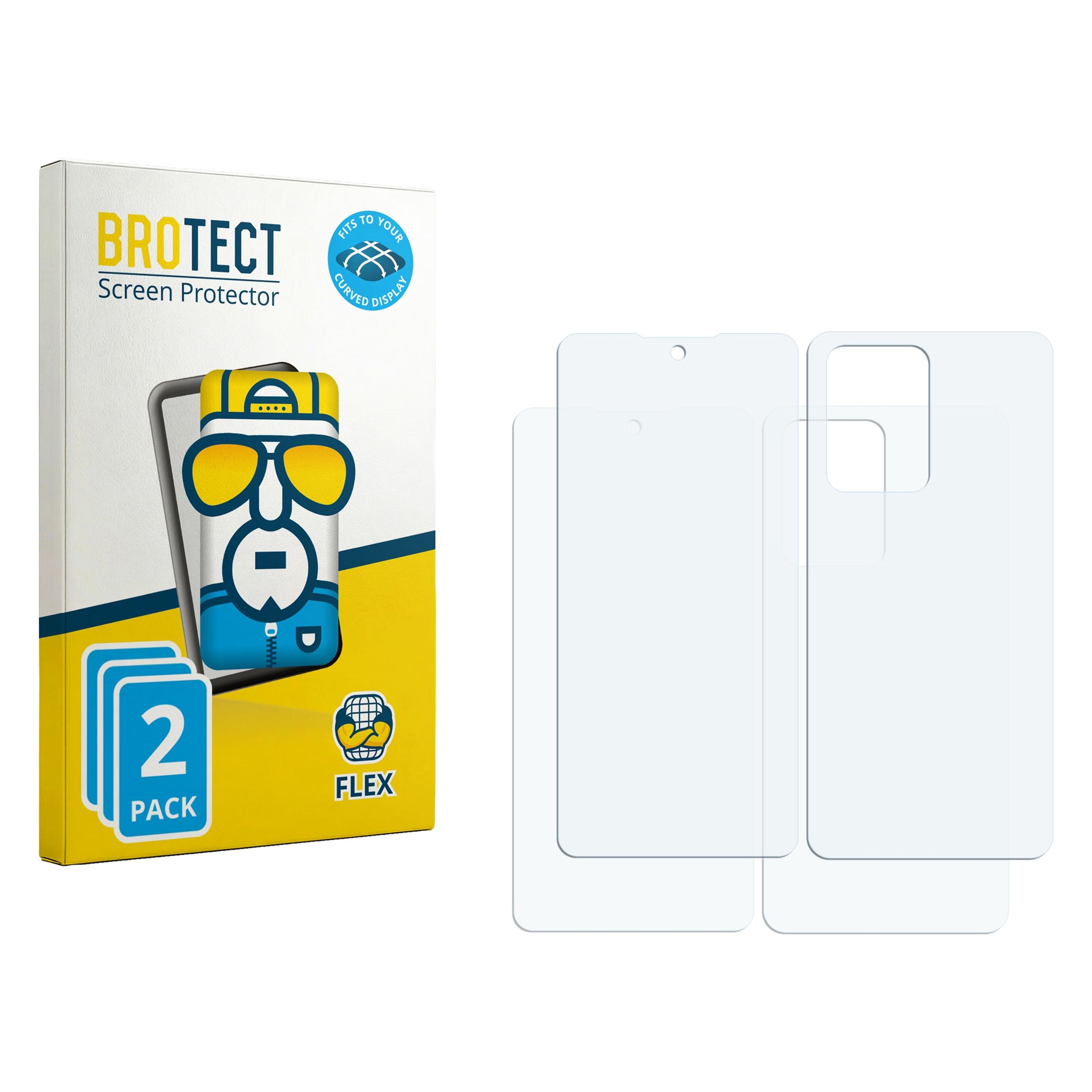 Brotect 2x Flex Full-Cover Displayschutzfolie für Xiaomi 11T Pro (Vorder + Rückseite) (Xiaomi 11T Pro) (5142971)
