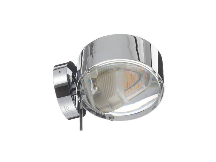 Top Light Wandleuchte Puk, dimmbar, chrom / silber, für Flurbereich, Metall, Modern