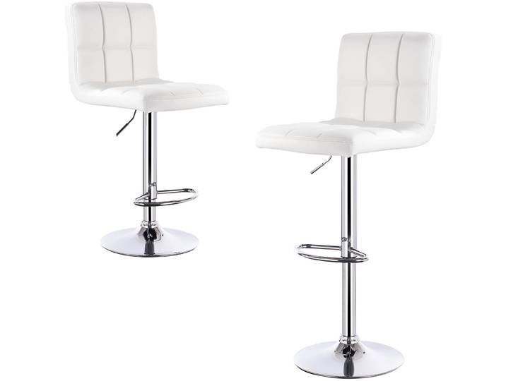 WOLTU 1PC Tabouret de bar moderne réglable en hauteur, pivotant avec dossier, pour comptoir, pub, cuisine, maison