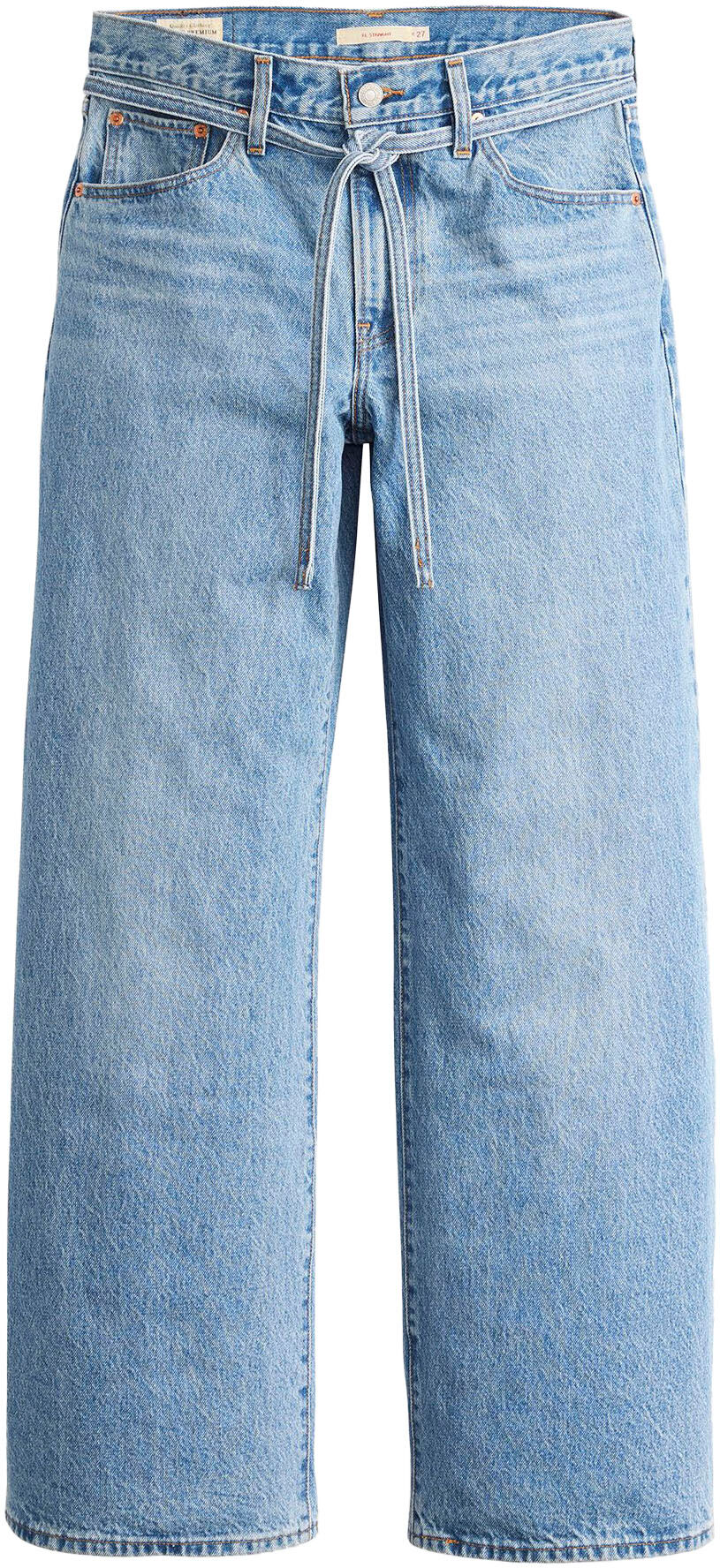Straight-Jeans LEVI'S "XL STRAIGHT", Damen, Gr. 30, Länge 29, blau (thanks friend), Denim/Jeans, Obermaterial: 100% Baumwolle, unifarben, straight fit knöchellang, Jeans Straight-Jeans, im Five-Pocket Style thanks friend 30, Länge 29