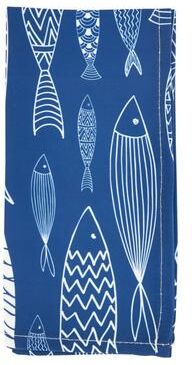 Saro Lifestyle "Fish Table Napkins (Set of 4) - 20""x20"""