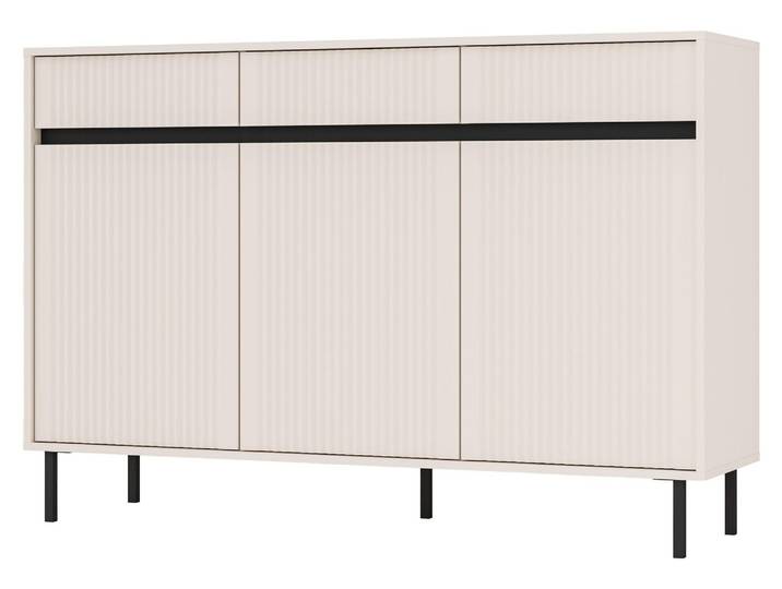 Selsey Osaka - Buffet 3 portes avec trois tiroirs\, beige sable\, 149 cm