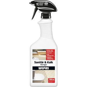 Wepos Badreiniger 2000102606, Sanitär & Kalk Reiniger, Grundreiniger, Spray, 750ml