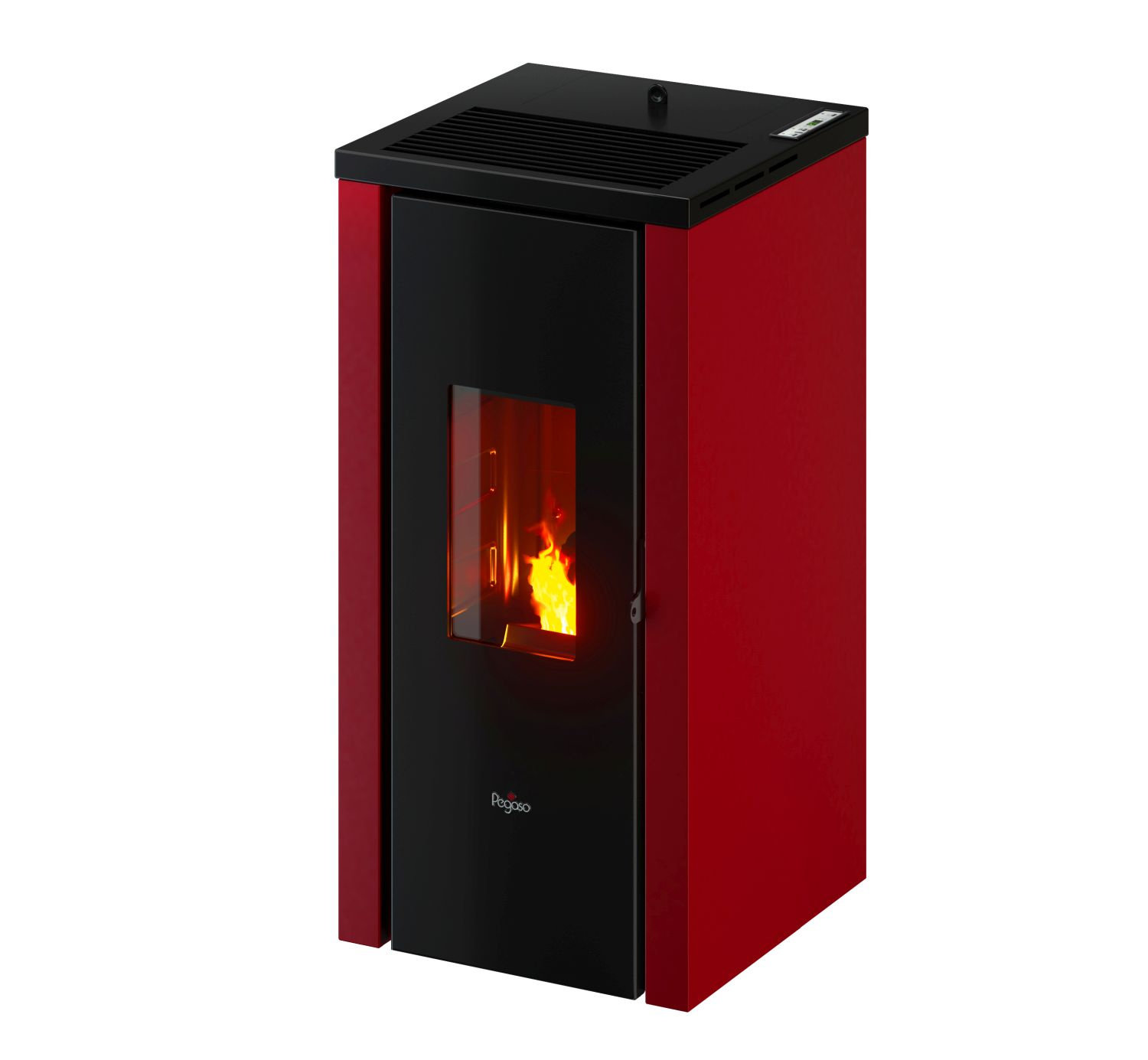 KLEININGGMB Pelletofen Vera airtight Stahlverkleidung bordeaux 16909986