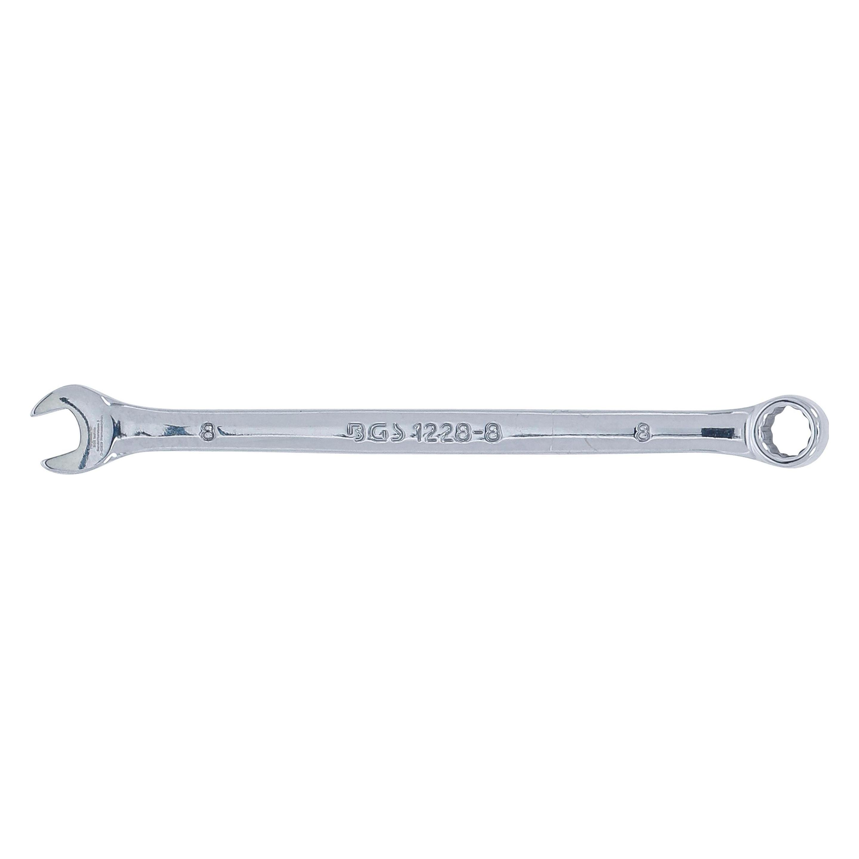 BGS Maul-Ringschlüssel extra lang SW 8 mm (8 mm) (1228-8)