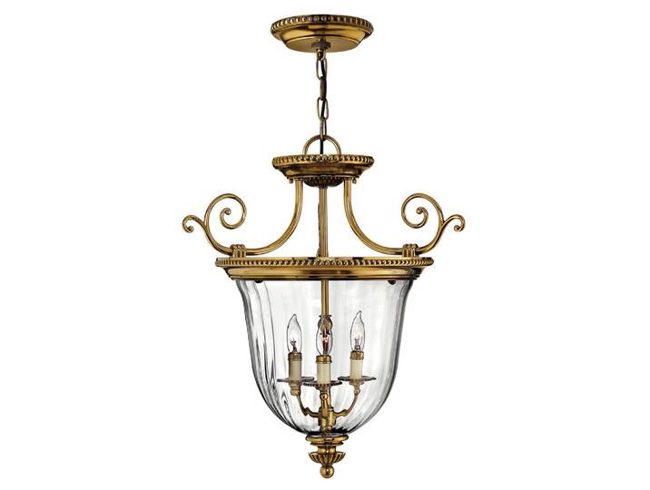 Elstead Lighting Hängeleuchte, Messingfarben, Metall, Glas, 66 cm, RoHS, Lampen & Leuchten, Innenbeleuchtung, Hängelampen, Pendelleuchte