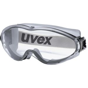 Uvex Schutzbrille ultrasonic 9302285, klar, Vollsichtbrille, schwarz-grau, für Brillenträger