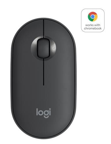 Logitech Pebble M350 Draadloze Muis - Bluetooth en 2,4 GHz - Optisch - 3 knoppen