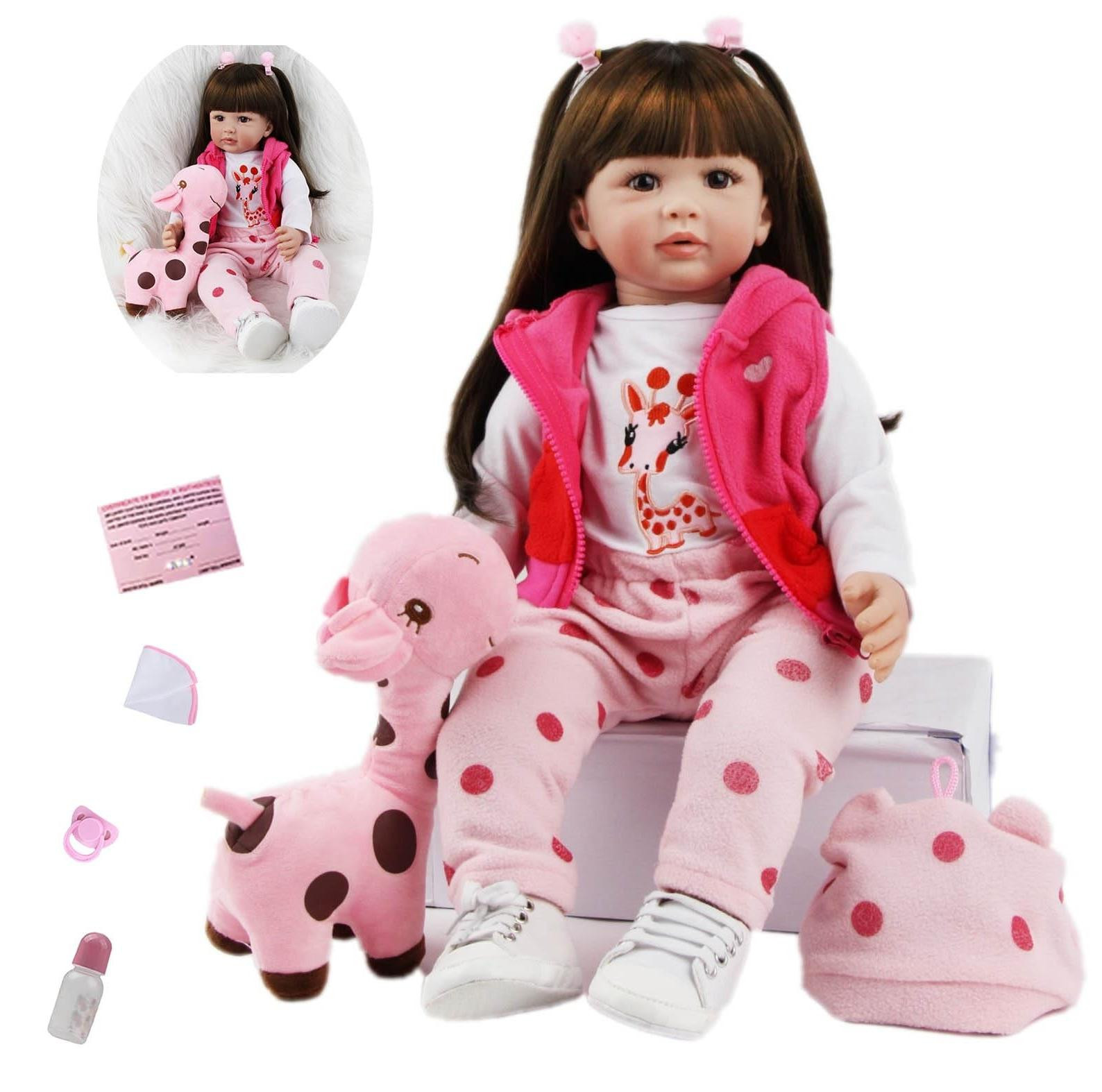 Reborn Baby Doll Realistische Silicone Pop 60 cm