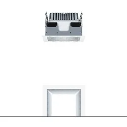 Zumtobel 60818182 LED Decken-Einbauleuchte P-INF Q140H 1000-940 LDO FAL WH