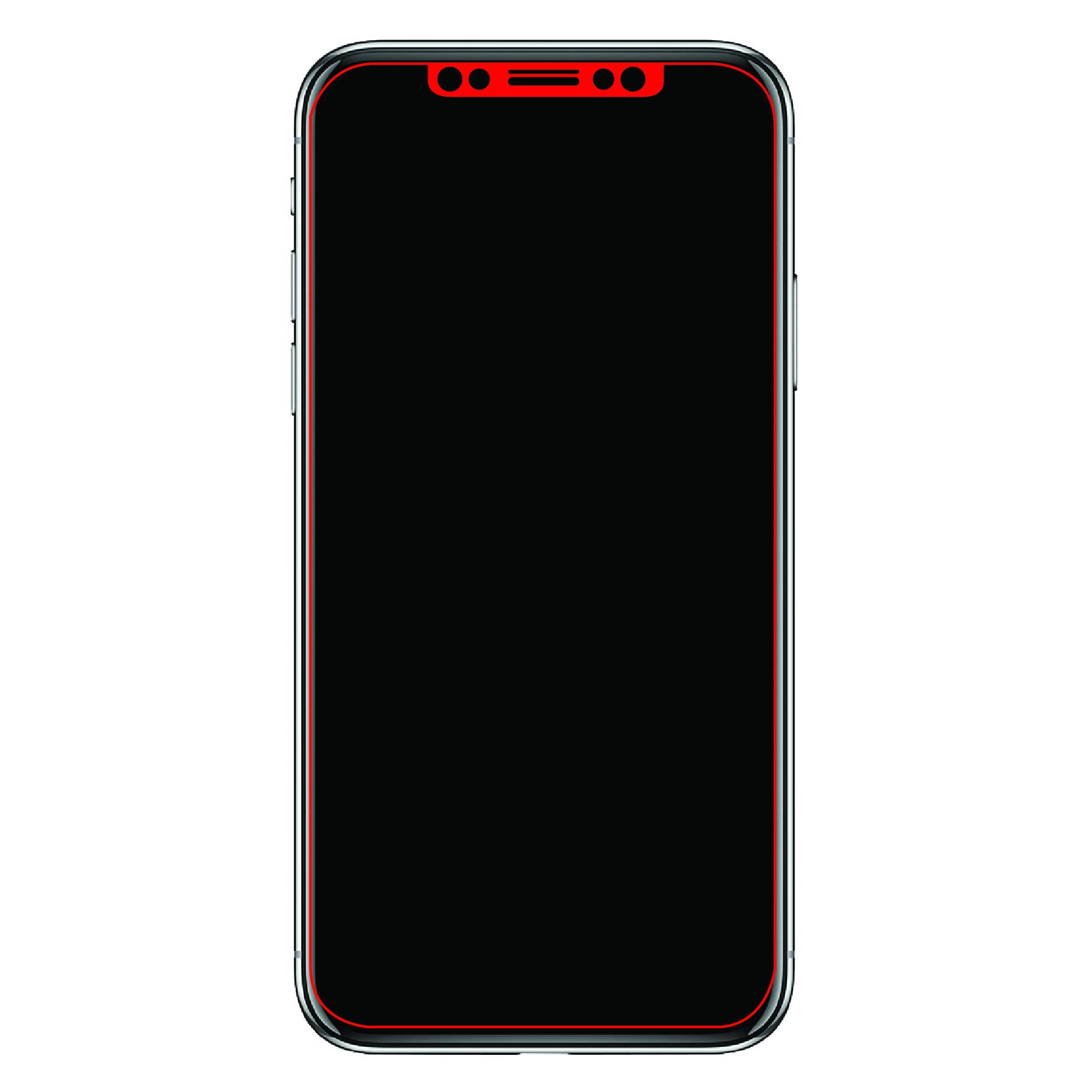 Mobilize Edge-To-Edge Glas Displayschutzfolie Apple iPhone X/XS Schwarz (Apple iPhone 11 Pro, Apple iPhone X, Apple iPhone XS) (MOB-ETEGBSP-IPH8)