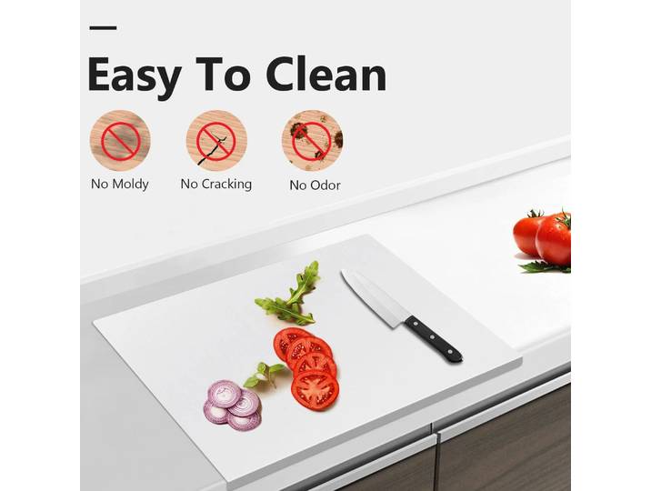 Planches à découper extra larges en acier inoxydable 70*50cm Planche de cuisine robuste pour pétrir la pâte et couper les légumes