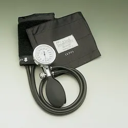 Konstante II schwarz Blutdruckmessgerät mit Stethoskop, Kunststoff verchromt,