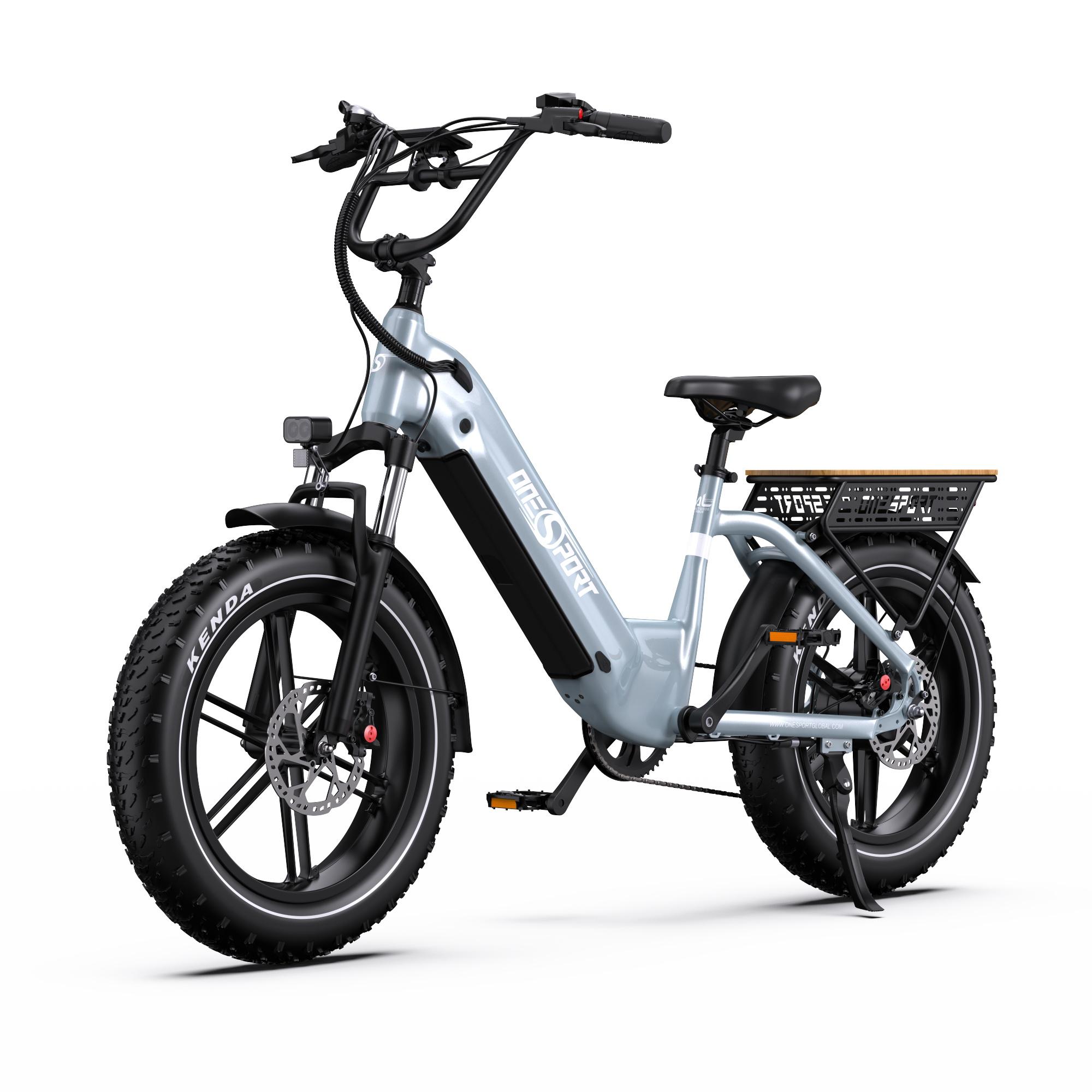 OT08 E-Fatbike, Aluminiumrahmen, 25 km/h, 48V 18Ah, 20 Zoll breite All-Terrain-Reifen, hydraulische Scheibenbremsen, App-Unterstützung, IPX4