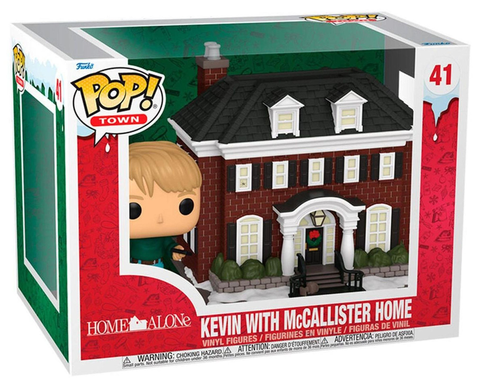 Funko POP! Town Kevin uit Home Alone met het McCallister-huis vinylfiguur
