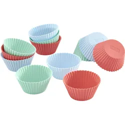 LURCH Flexiform Muffinliner 12er Set - rot|blau|grün