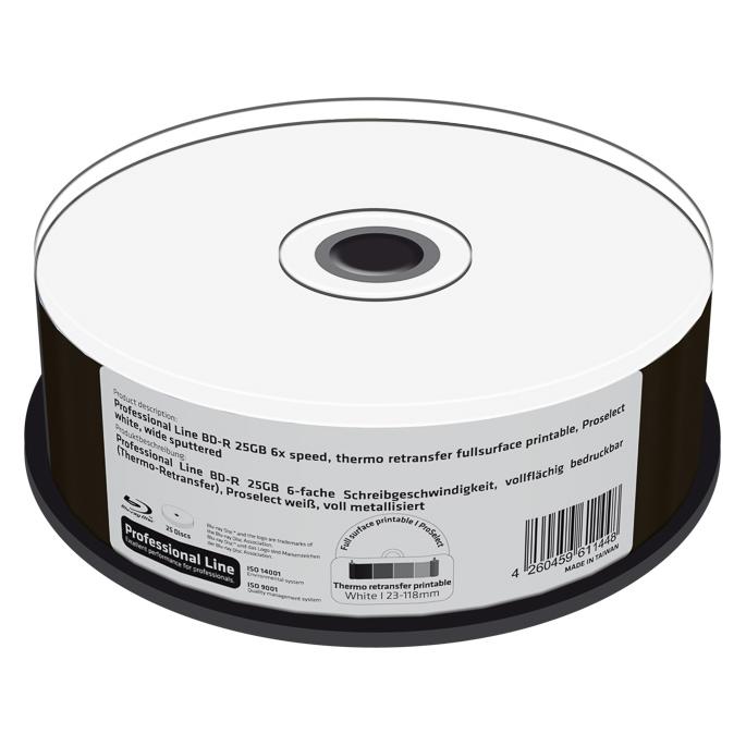 MediaRange Professional Line - 25 x BD-R - 25 GB 4x - weiss - mit Thermodrucker bedruckbare Oberfl... (25x) (MRPL402)