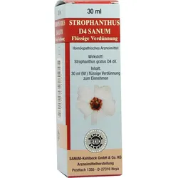 Strophanthus D 4 Sanum Flüssige Verdünnung 30 ML