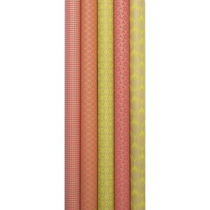 Clairefontaine Geschenkpapier 223813C Neon, verschiedene Motive sortiert, 70cm x 2m, 30 Rollen
