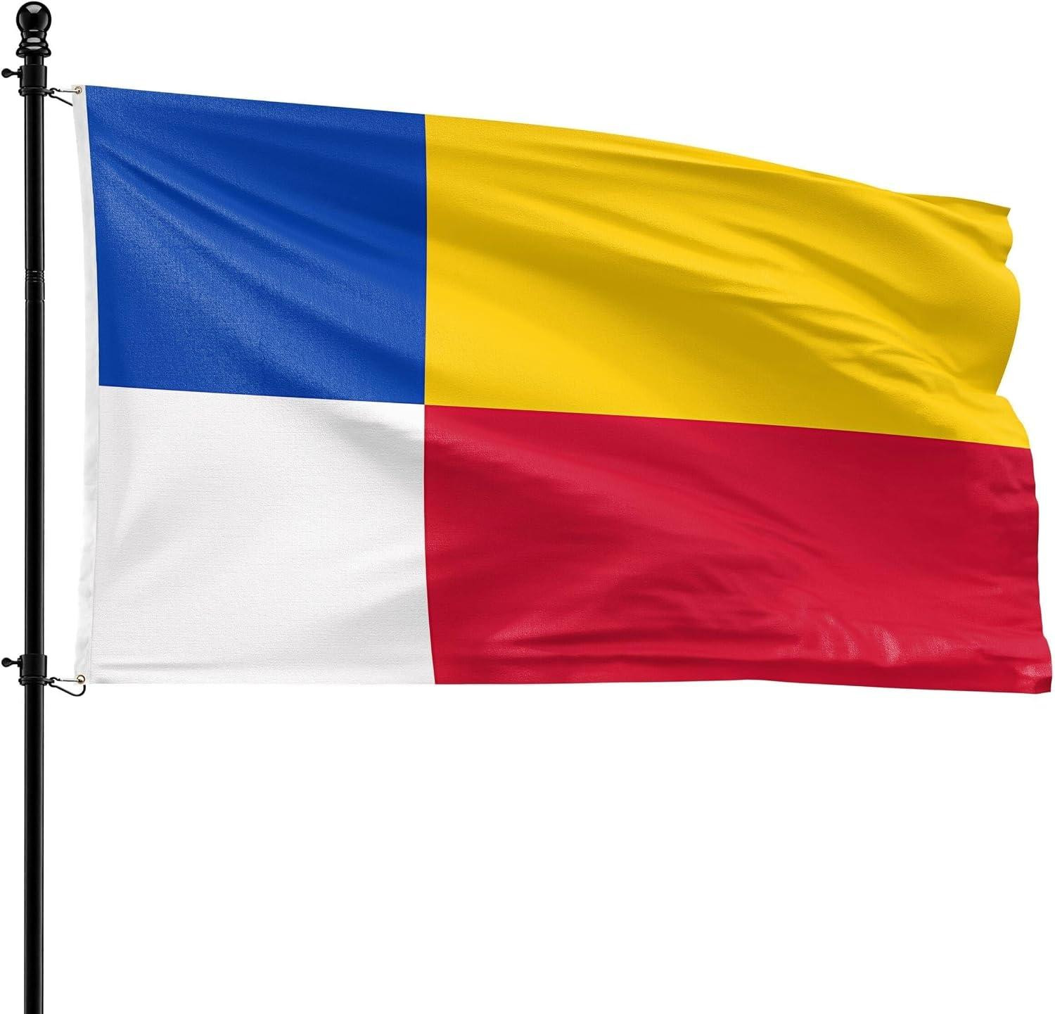 Gemeentevlag Heerde, 90 x 150 cm, polyester, geschikt voor vlaggenmast