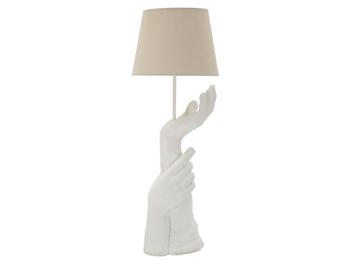 Tischlampe Hand-Design Polyresin 35x93 cm Weiß Mauro Ferretti LIFE
