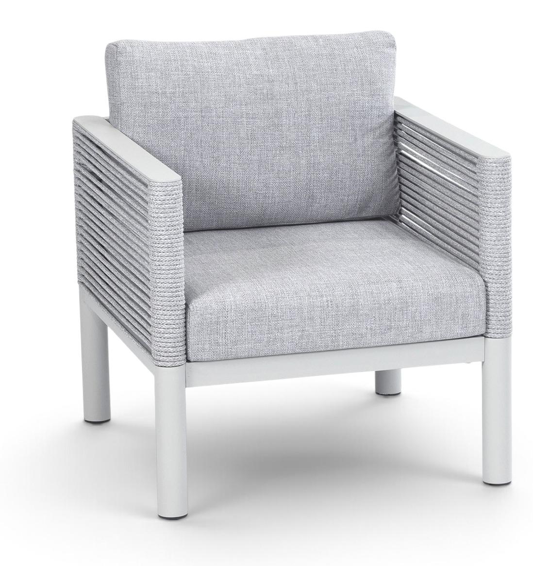 Loungesessel Cuba | Sand / Off Sand | Rope & Aluminium | 2er Set