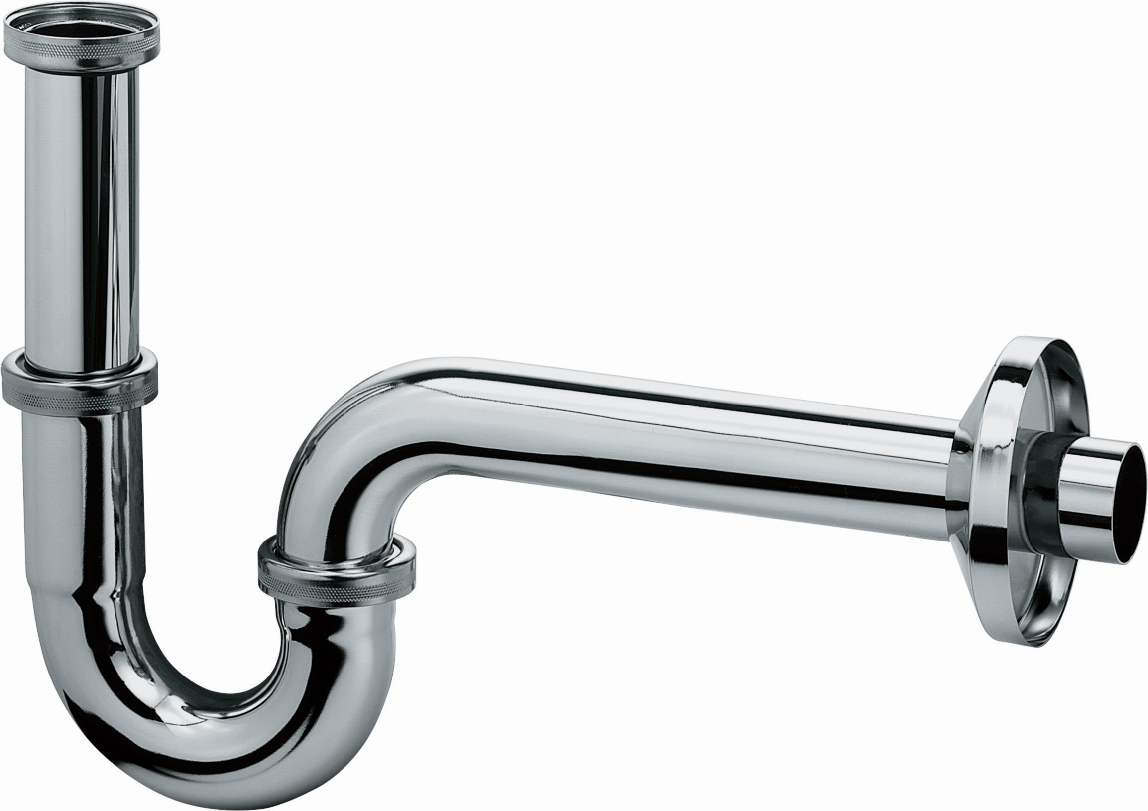Kludi piège à odeurs tube 1026505-00 G 2000 2000 /4, tube plongeur réglable jusqu'à 120 mm, chromé