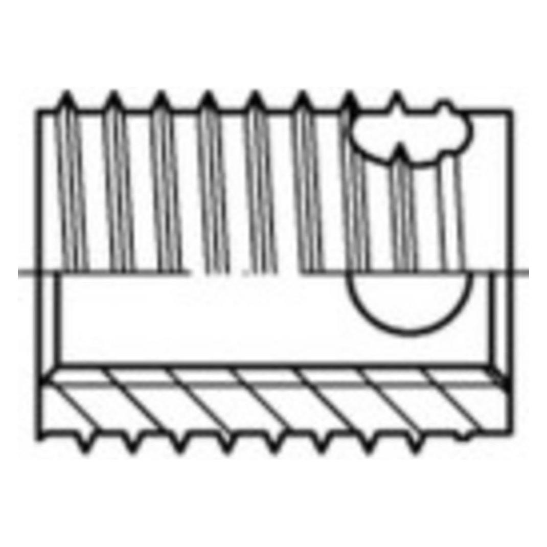 Conrad Components Gewindeeinsätze M5 7 mm 50 St. (1070032)