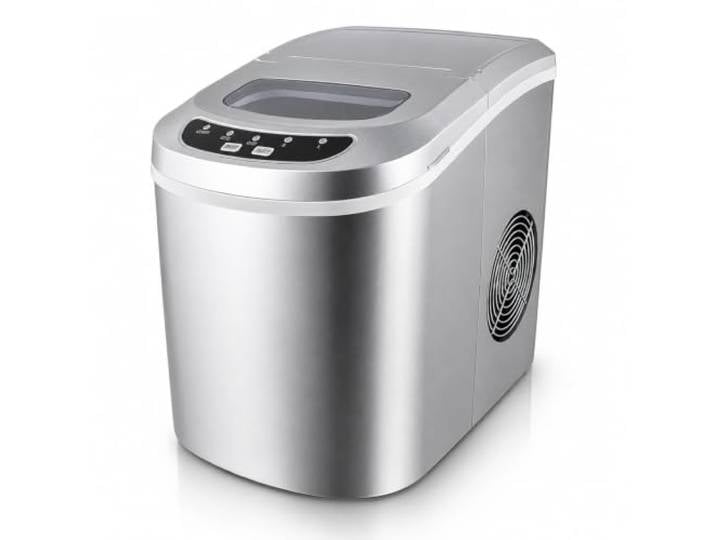 ms-point Eiswürfelmaschine Eiswürfelbereiter Eiswürfel Ice Maker Eis Maschine (Silber)