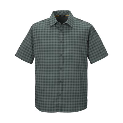Funktionshemd KILLTEC "KOS 368 MN WVN SHRT", Herren, Gr. XL, Normalgrößen, grau (dunkelgrün), Obermaterial: 100% Polyester, Hemden, Atmungsaktiv, schnelltrocknend, wasserabweisend