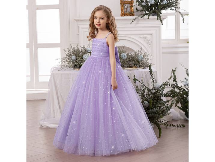 Robes de soirée d'été pour filles, longue robe de princesse blanche pour demoiselle d'honneur, robe de bal de luxe pour adolescentes, robe de remise de diplôme