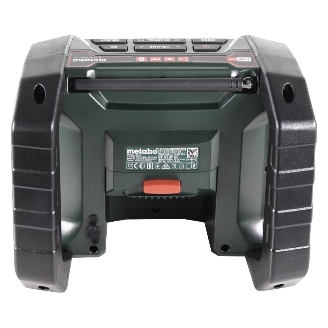 Metabo R 12-18 DAB+ BT Akku Baustellenradio 12-18 V DAB+ + 2x Akku 4,0 Ah + Ladegerät (AM, DAB+, FM, Bluetooth) (R 12-18 DAB+ BT)