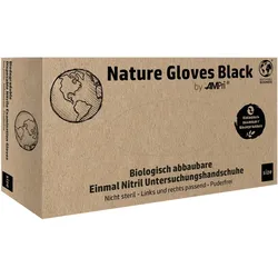 Nature Gloves Black Nitrilhandschuh L 100 ST