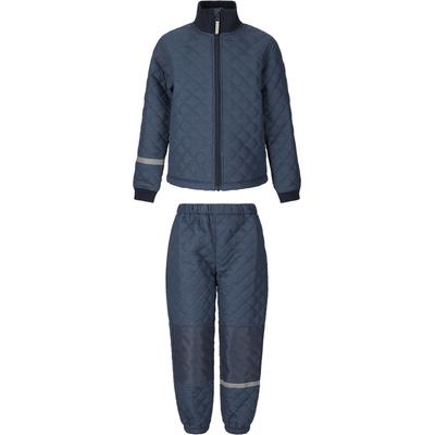 Skianzug ZIGZAG "Stockland", Kinder, Gr. 86, blau (blau, blau), 100% Polyester, unifarben, Sportanzüge Skianzug, atmungsaktiv