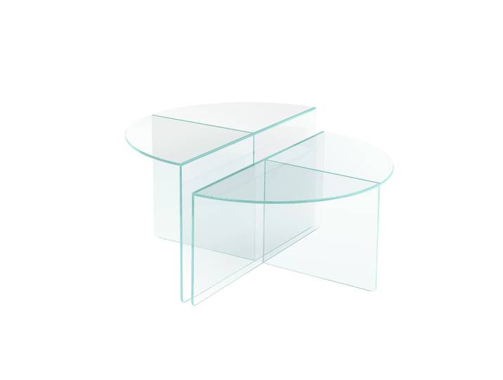 Vetri Couchtisch, Glas Ø80