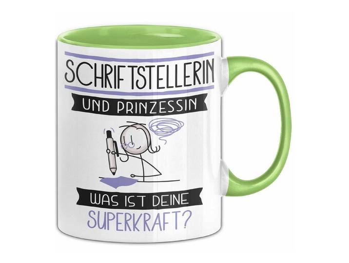 Trendation Tasse Schriftstellerin Und Prinzessin Tasse Geschenk Für Eine Schriftstell
