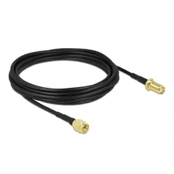 DeLOCK Antennenkabel SMA Stecker zu SMA Buchse LMR/CFD100 5 m low loss