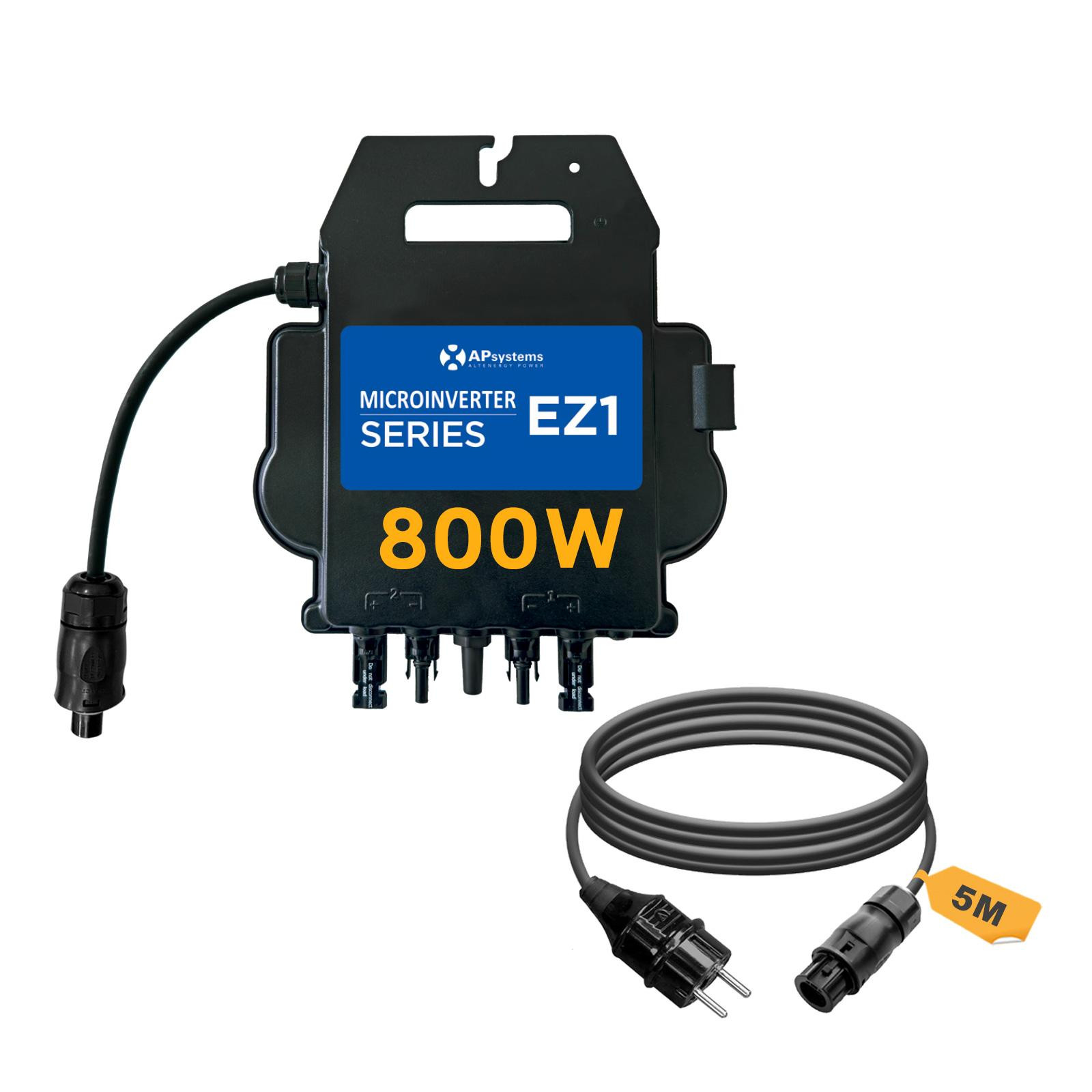 APsystems micro-omvormer EZ1-M met WLAN en Bluetooth, 800W, PV VDE-gecertificeerd, ENJOY SOLAR