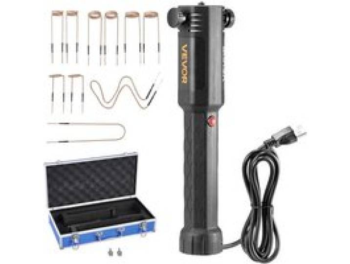 VEVOR Kit de Chauffage par Induction Magnétique pour Enlever Écrous Rouillés 1100 W, Dégrippeur à Induction Portatif, avec 10 Bobines et Coffret, pour Retirer Vis Rouillées, Réparation Automobile